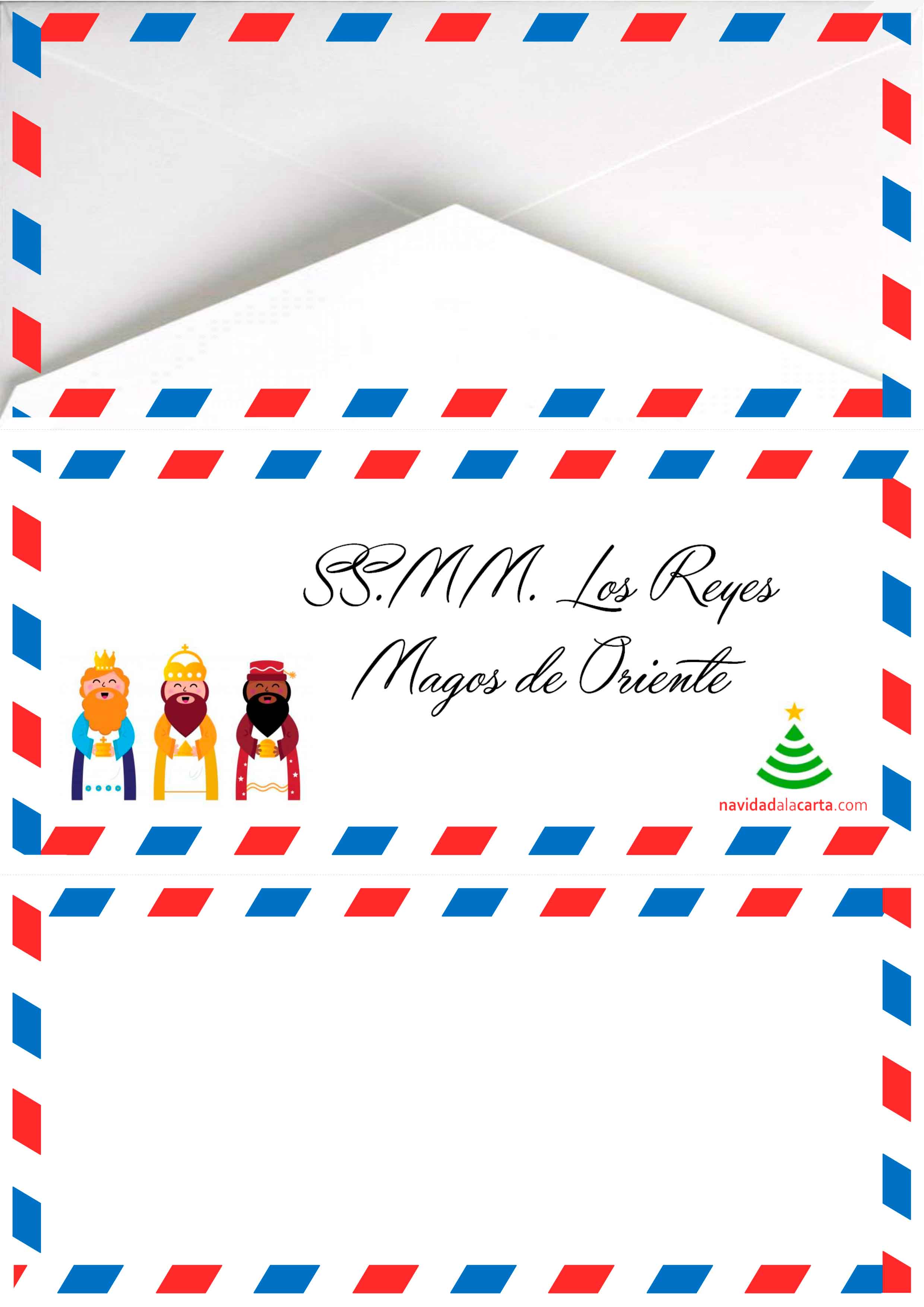 Sobre Reyes Magos Pdf Más de 50 cartas para enviar a los Reyes para imprimir y descargar
